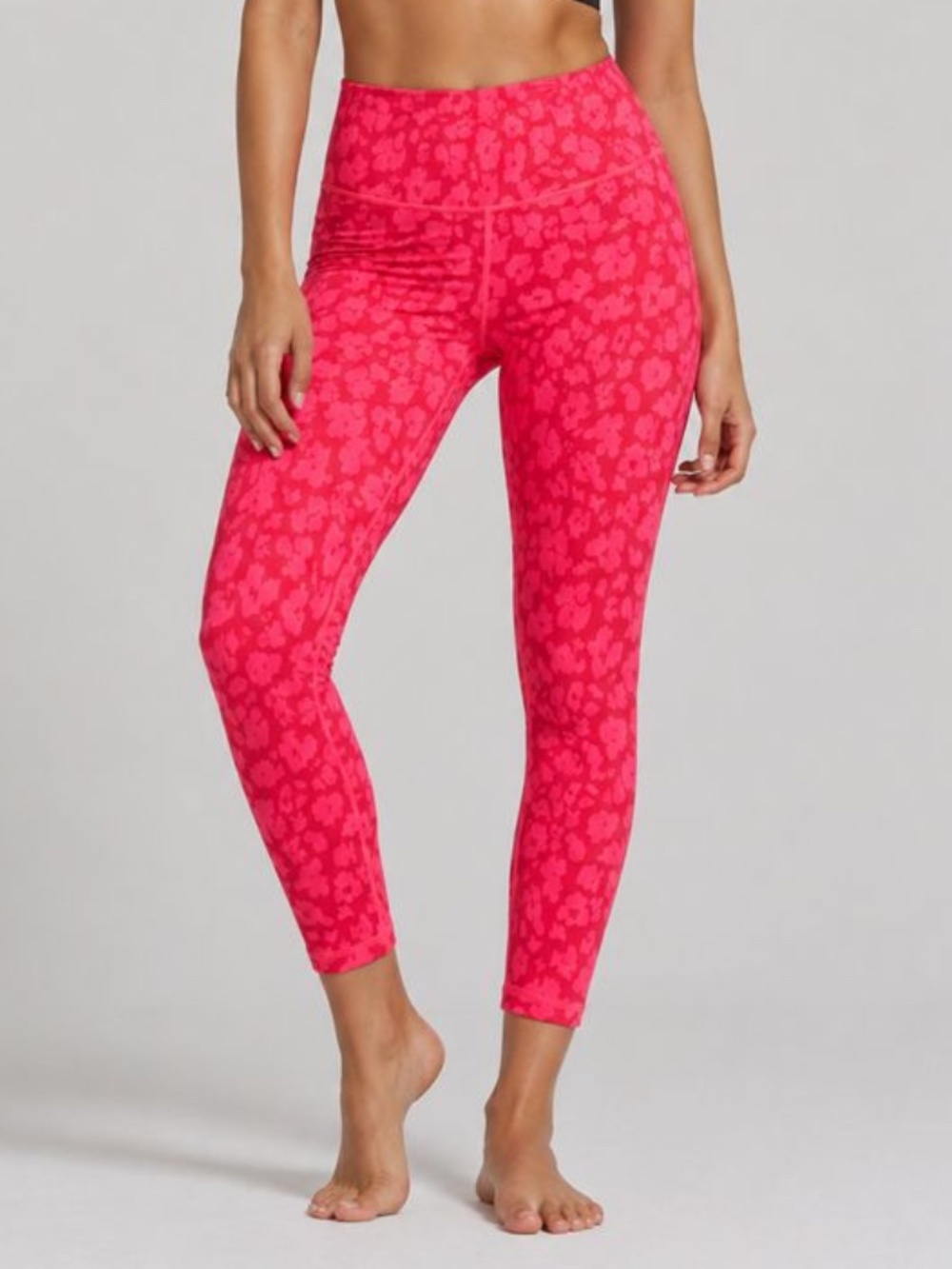 Gap Fit Leopard Print Leggings - Large